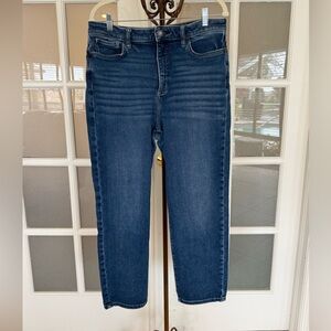 LC Lauren Conrad Super High Rise Slim Straight Jeans